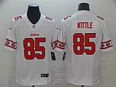 Nike 49ers 85 George Kittle White Team Logos Fashion Vapor Limited Jersey,baseball caps,new era cap wholesale,wholesale hats